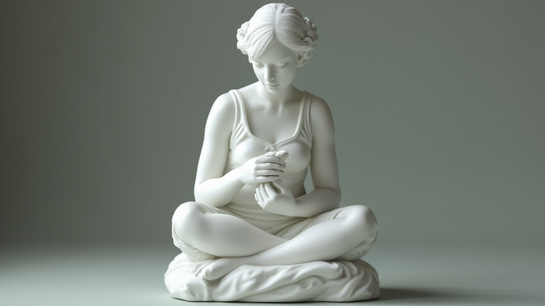 Here are a few options, all under 70 characters:

**Option 1 (Direct & Classic):**
Porcelain Figurin