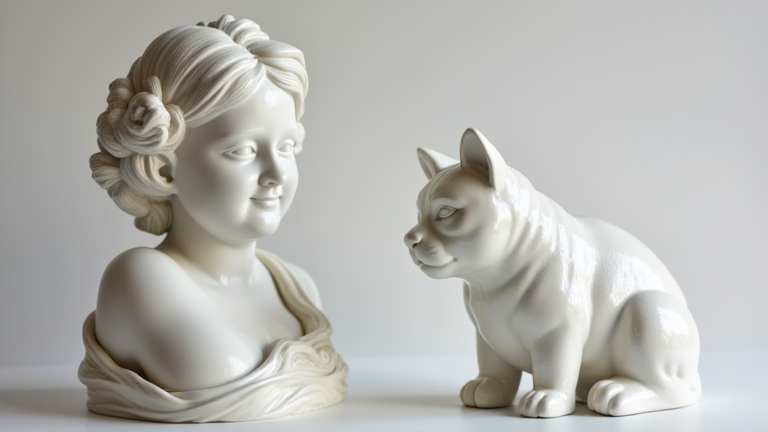 **Title:** Porcelain Sculptures 2.0: Modern Artistry Reshapes a Timeless Craft